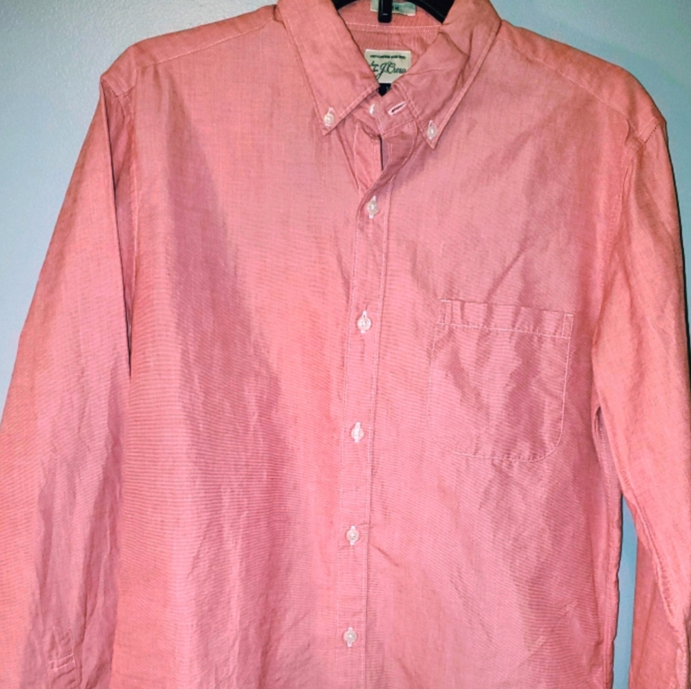 Men's J Crew Button Down Shirt Slim Fit M Cotton